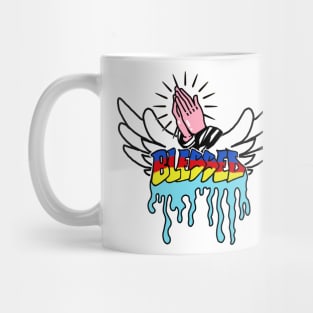 Praying Graffiti Blessed With Wings #2 Mug